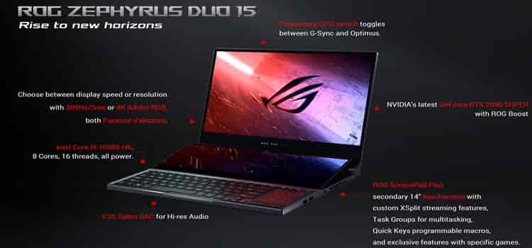 Spesifikasi dan harga laptop asus rog zephyruz duo 15